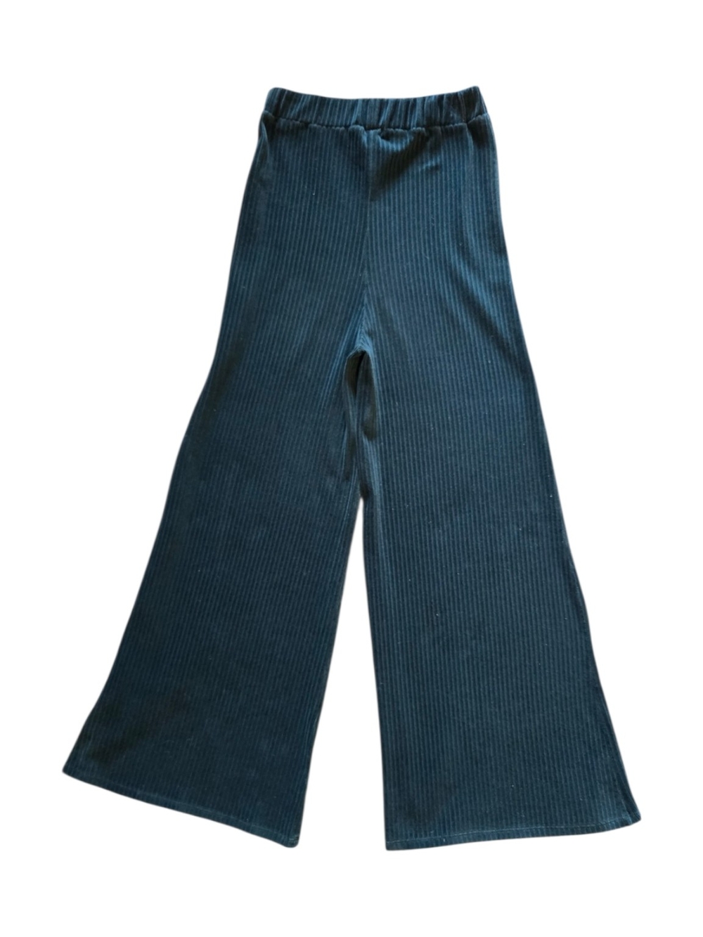 Free People Forest Green Ribbed Corduroy Wide Leg Pants - Picture 3 of 7